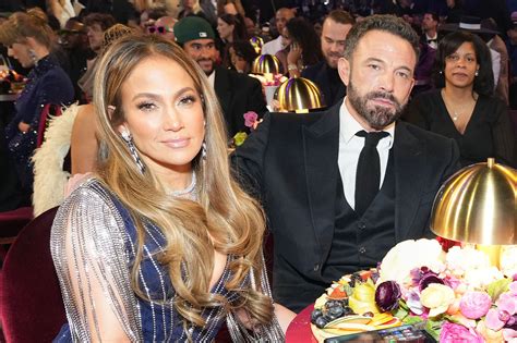 LOS ANGELES, CALIFORNIA - FEBRUARY 05: Jennifer Lopez and Ben Affleck seen during the 65th GRAMMY Awards at Crypto.com Arena on February 05, 2023 in Los Angeles, California. (Photo by John Shearer ...